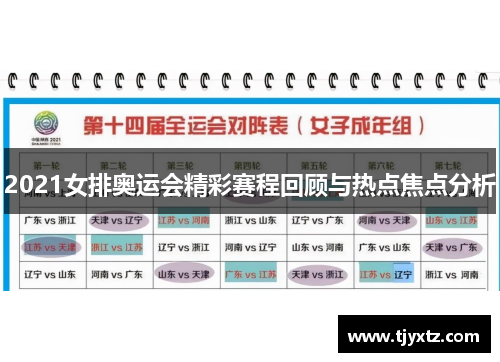 2021女排奥运会精彩赛程回顾与热点焦点分析