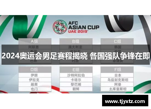 2024奥运会男足赛程揭晓 各国强队争锋在即